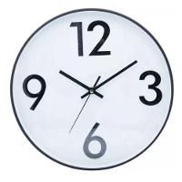 Relógio De Parede Donum Branco Com Preto 30,5x4cm - Lyor - 1