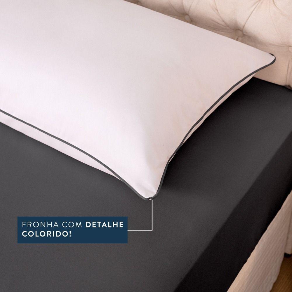 Jogo De Lençol Solteiro Linea Micropercal 200 Fios 3 Peças - Preto - 5