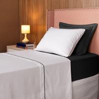 Jogo De Lençol Solteiro Linea Micropercal 200 Fios 3 Peças - Preto - 2