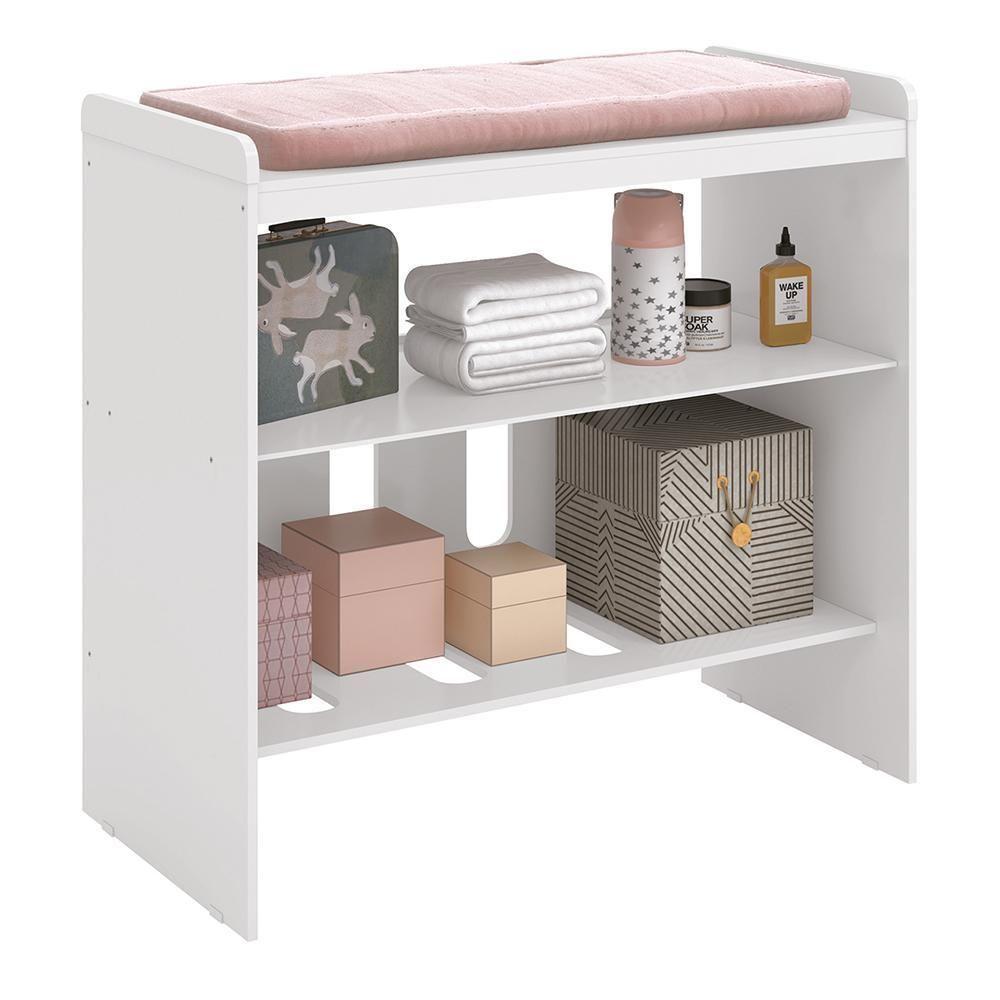 Mini Berço Zain 3 Em 1 Branco Brilho Com Colchão - Reller Móveis - 3