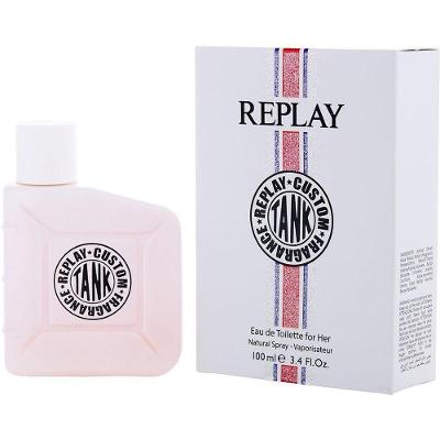 Perfume Feminino Replay Tank Custom Edt Spray 100 Ml