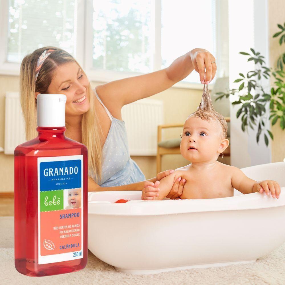 Shampoo Granado Bebê Calêndula 250ml Vegano E Sem Parabenos - 4