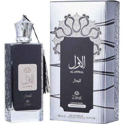 Perfume Unisex Zakat Al Awwal Edp Concentrate Spray 100 Ml (edição Cinza-preto)