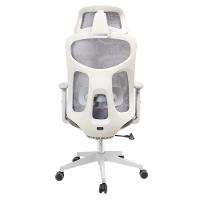 Cadeira Escritório Nr-17 Everest Presidente C- Braços Fratini Encosto Tela Gelo-cinza Base Rodízio - 3