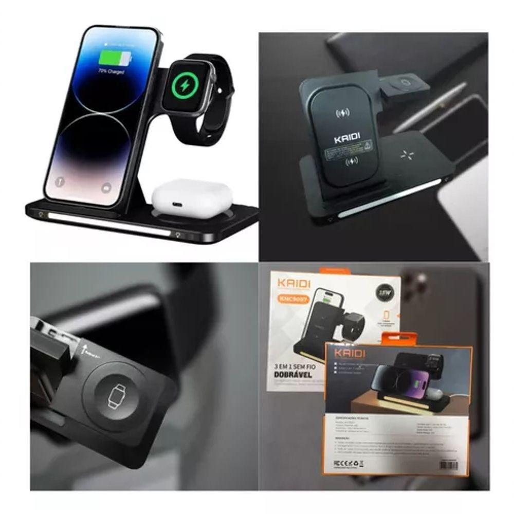 Estação De Carregamento 5 Em 1 Celulares Fones E Relógios - 2