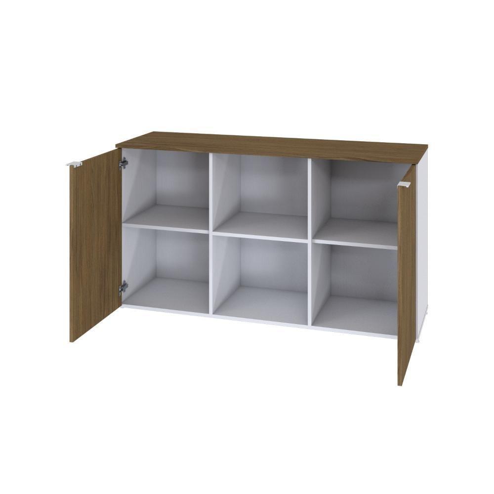 Armário Baixo Com 02 Portas E Nicho 75x135x42cm Wlab135 Com vermont Oak - 5