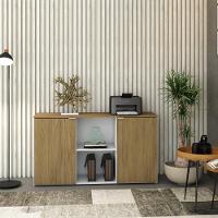 Armário Baixo Com 02 Portas E Nicho 75x135x42cm Wlab135 Com vermont Oak