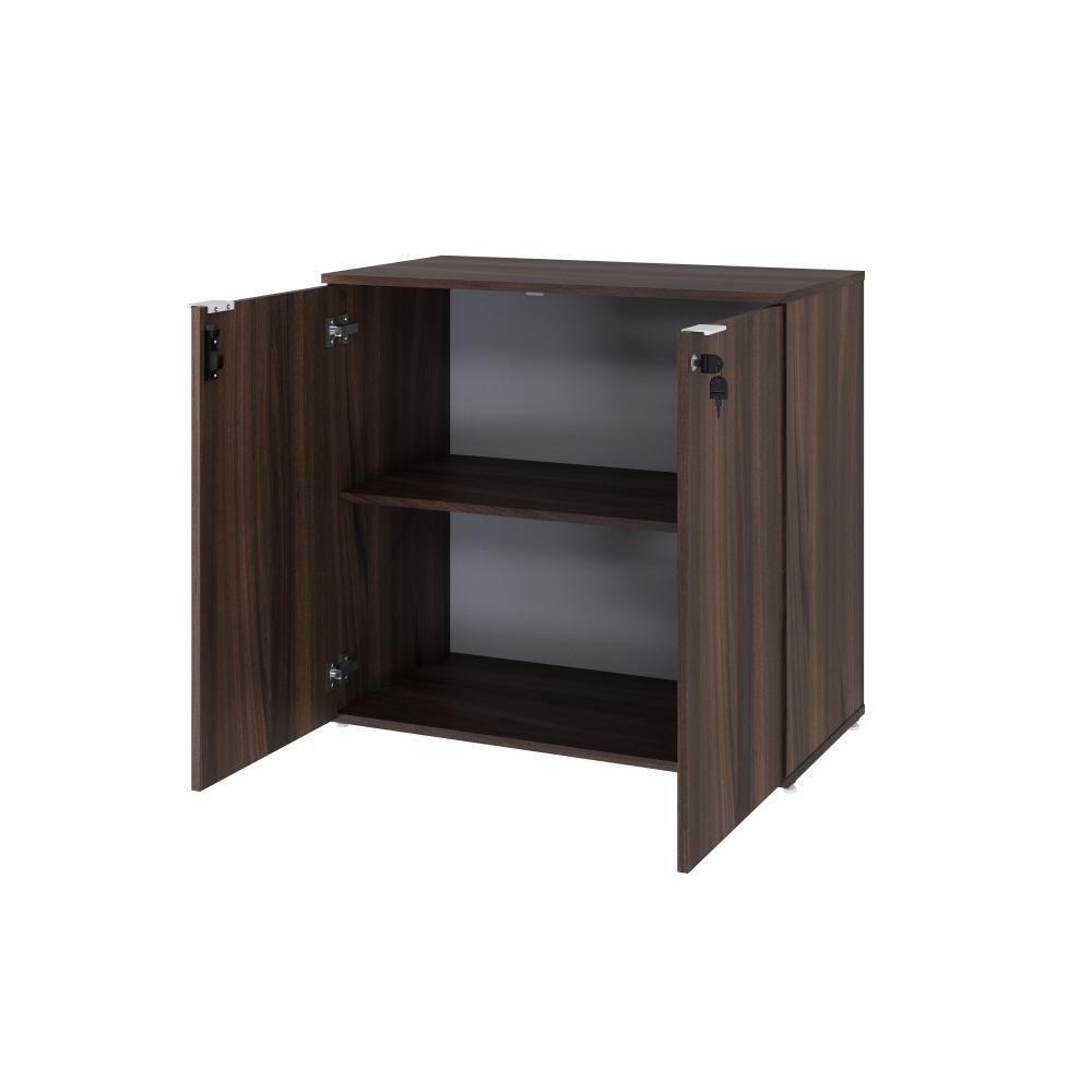 Armário Baixo Com 02 Portas 75x80x42cm Wlab80 Nogal Branco - 4