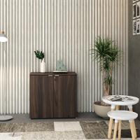 Armário Baixo Com 02 Portas 75x80x42cm Wlab80 Nogal Branco - 3