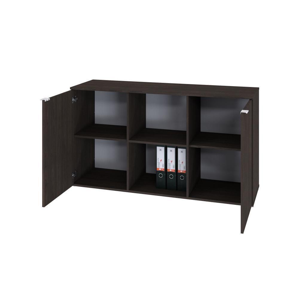 Armário Baixo Com 02 Portas E Nicho 75x135x42cm Wlab135 Terracota Branco - 5