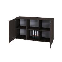 Armário Baixo Com 02 Portas E Nicho 75x135x42cm Wlab135 Terracota Branco - 5