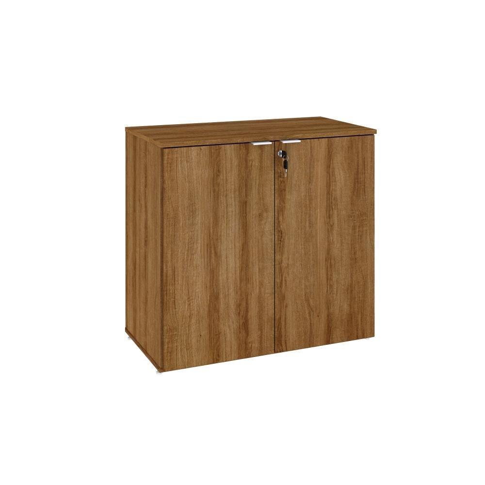 Armário Baixo Com 02 Portas 75x80x42cm Wlab80 Lâmina Mel Branco - 1