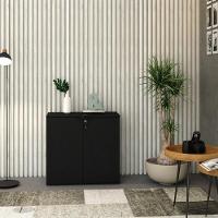 Armário Baixo Com 02 Portas 75x80x42cm Wlab80 Preto ônix