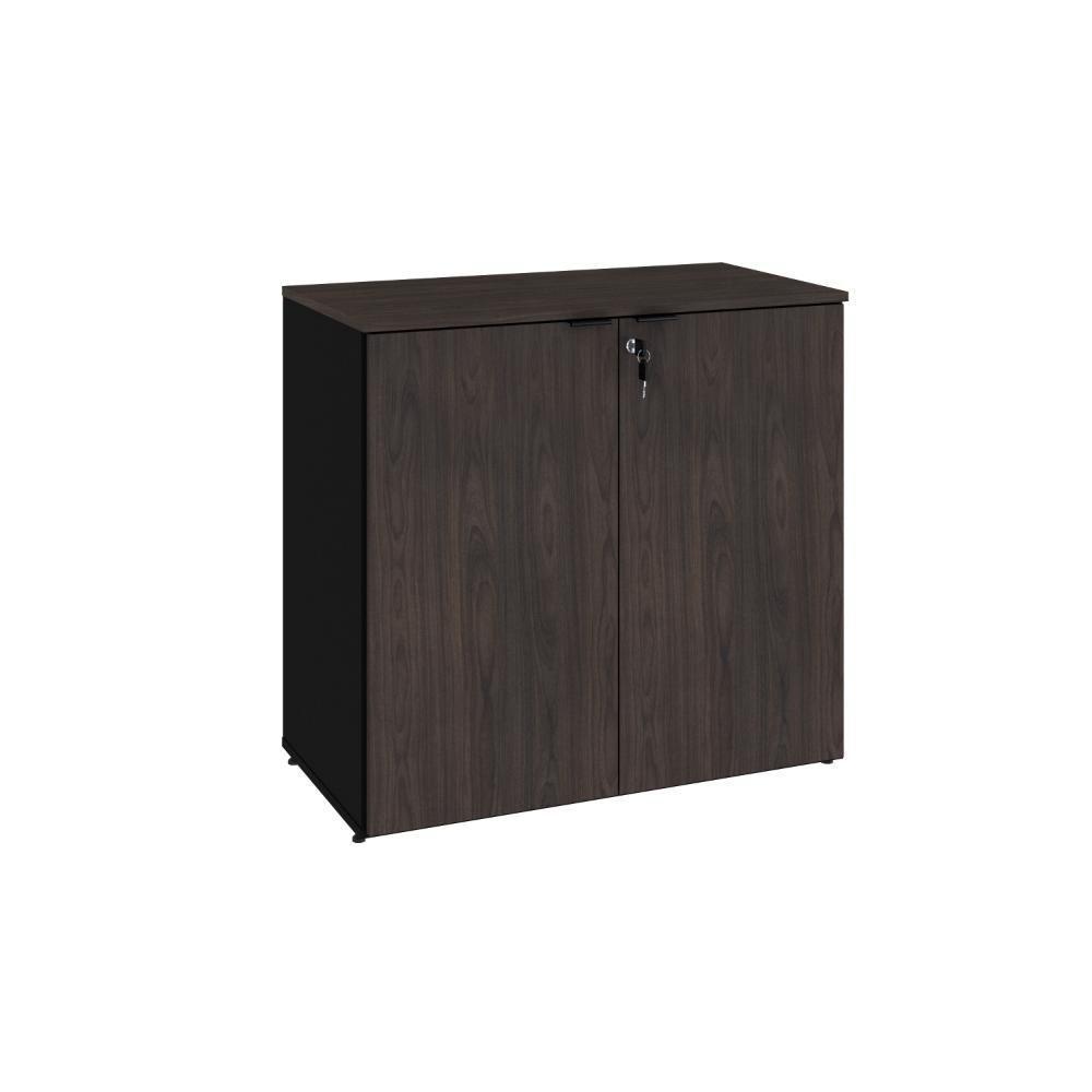 Armário Baixo Com 02 Portas 75x80x42cm Wlab80 Preto Tx Com terracota - 1