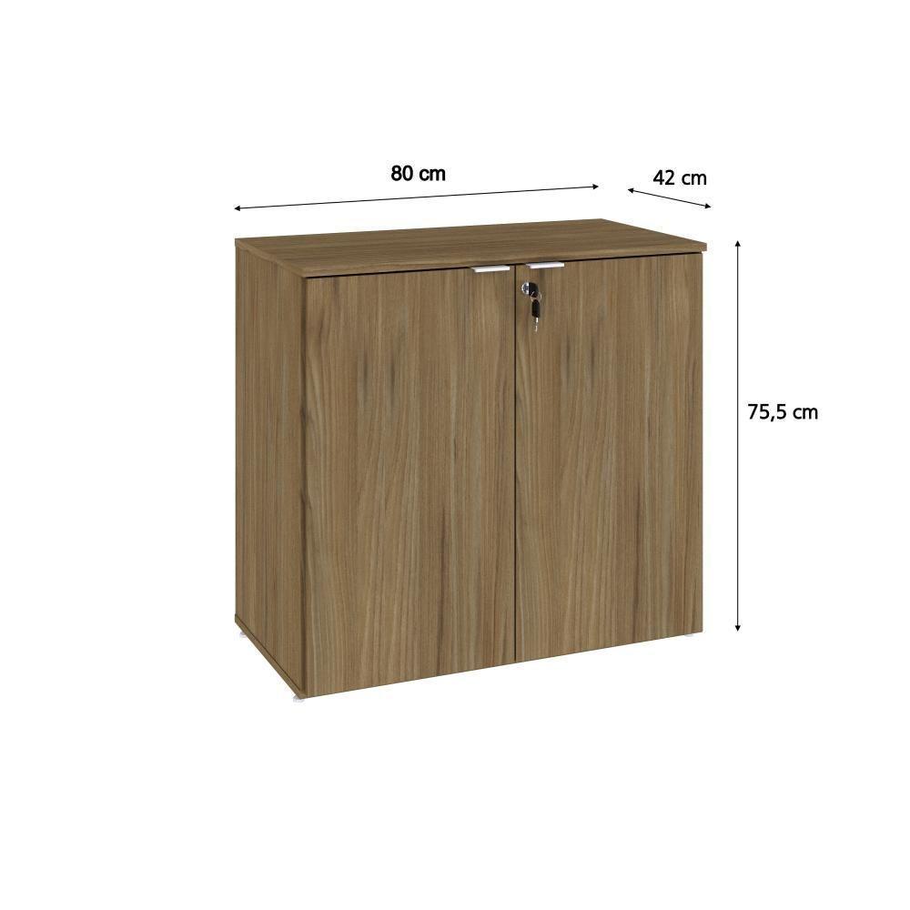 Armário Baixo Com 02 Portas 75x80x42cm Wlab80 Vermont Oak Branco - 2