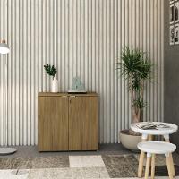 Armário Baixo Com 02 Portas 75x80x42cm Wlab80 Vermont Oak Branco - 5