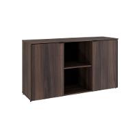 Armário Baixo Com 02 Portas E Nicho 75x135x42cm Wlab135 Nogal Preto - 1