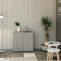 Armário Baixo Com 02 Portas 75x80x42cm Wlab80 Snow Branco