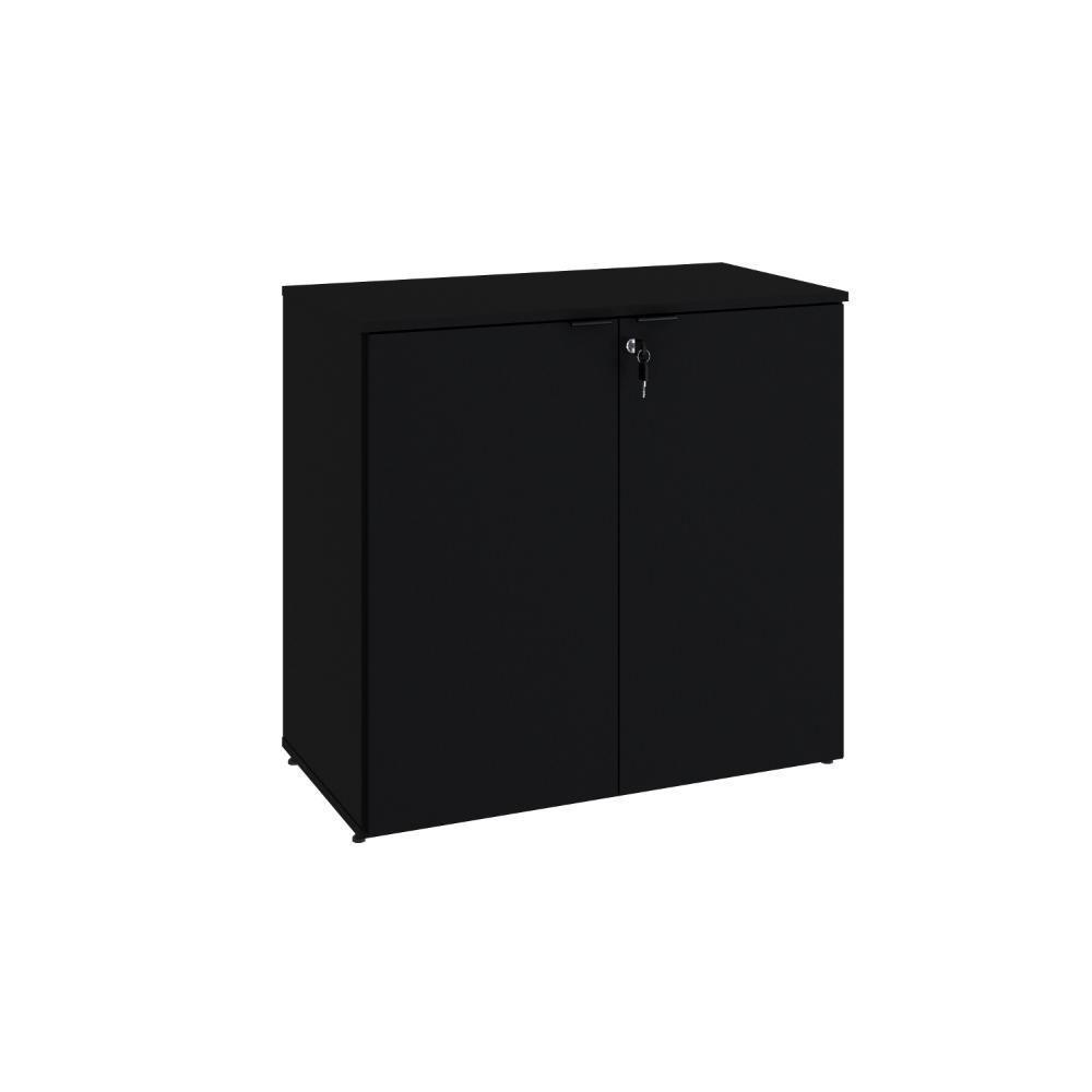 Armário Baixo Com 02 Portas 75x80x42cm Wlab80 Preto Tx - 1