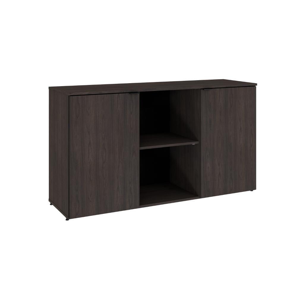 Armário Baixo Com 02 Portas E Nicho 75x135x42cm Wlab135 Terracota Preto - 1