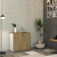 Armário Baixo Com 02 Portas 75x80x42cm Wlab80 Com vermont Oak - 2