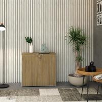 Armário Baixo Com 02 Portas 75x80x42cm Wlab80 Com vermont Oak