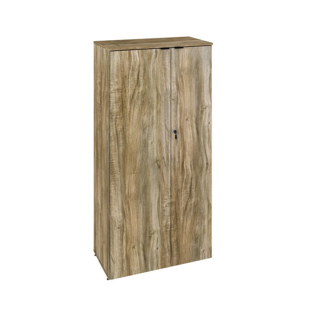 Armário Alto Fechado Com 02 Portas 161,5x80x42cm Wlaf80 Carvalho - Preto - 1