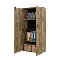 Armário Alto Fechado Com 02 Portas 161,5x80x42cm Wlaf80 Carvalho - Preto - 5