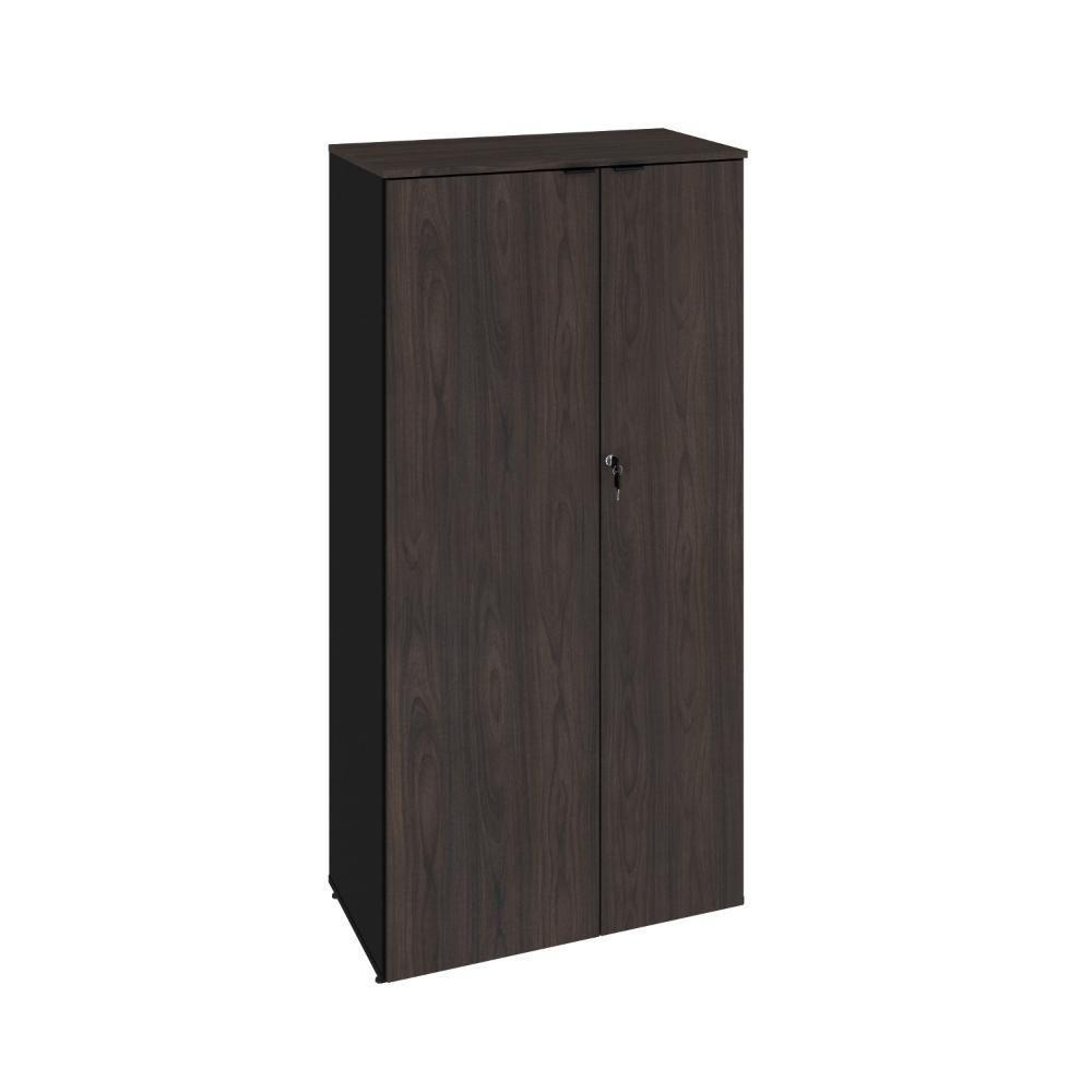 Armário Alto Fechado Com 02 Portas 161,5x80x42cm Wlaf80 Preto Tx Com terracota - 1