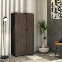 Armário Alto Fechado Com 02 Portas 161,5x80x42cm Wlaf80 Preto Tx Com terracota - 2