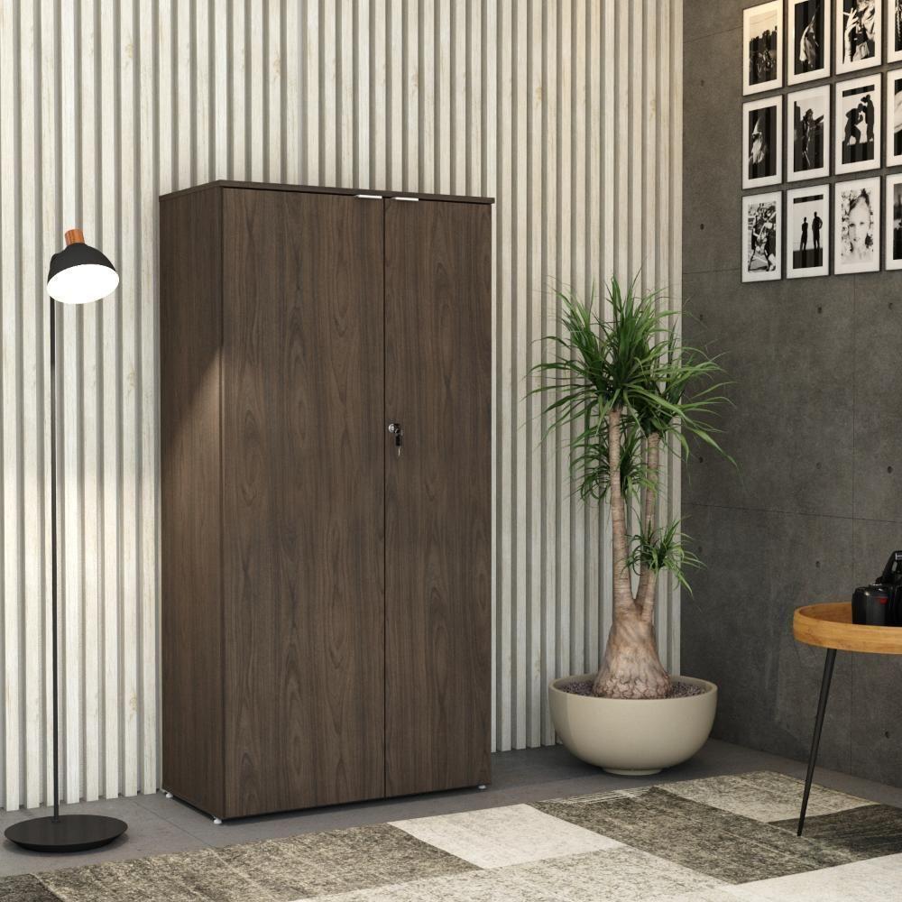 Armário Alto Fechado Com 02 Portas 161,5x80x42cm Wlaf80 Terracota - Branco - 5