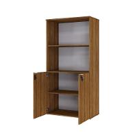 Armário Alto Estante Com 02 Portas 161,5x80x42cm Wlae80 Lâmina Mel - Branco - 5