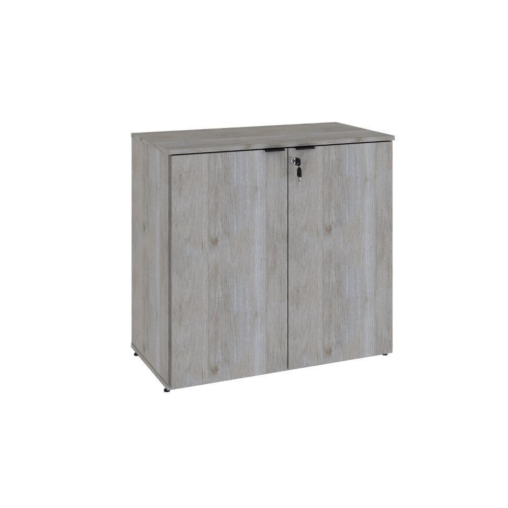 Armário Baixo Com 02 Portas 75x80x42cm Wlab80 Snow Preto - 1