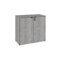 Armário Baixo Com 02 Portas 75x80x42cm Wlab80 Snow Preto - 1