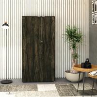 Armário Alto Fechado Com 02 Portas 161,5x80x42cm Wlaf80 Carvalho Dark - Branco