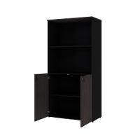 Armário Alto Estante Com 02 Portas 161,5x80x42cm Wlae80 Preto Tx Com terracota - 5