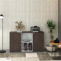 Armário Baixo Com 02 Portas E Nicho 75x135x42cm Wlab135 Com terracota