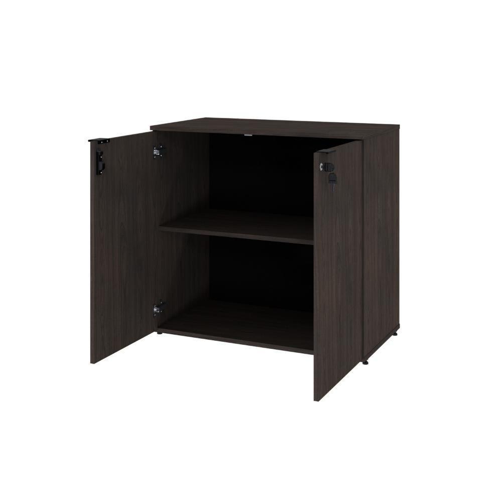 Armário Baixo Com 02 Portas 75x80x42cm Wlab80 Terracota Preto - 4