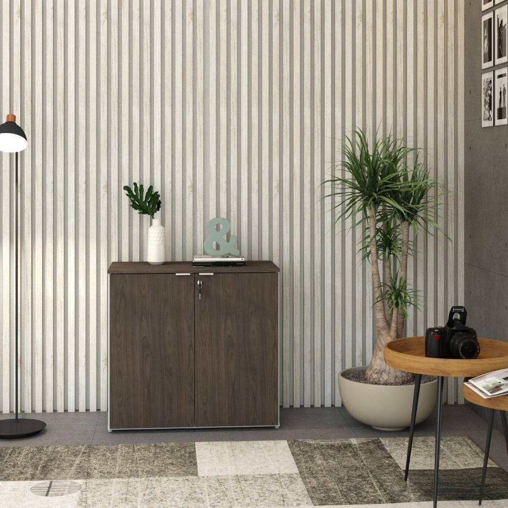 Armário Baixo Com 02 Portas 75x80x42cm Wlab80 Com terracota - 4