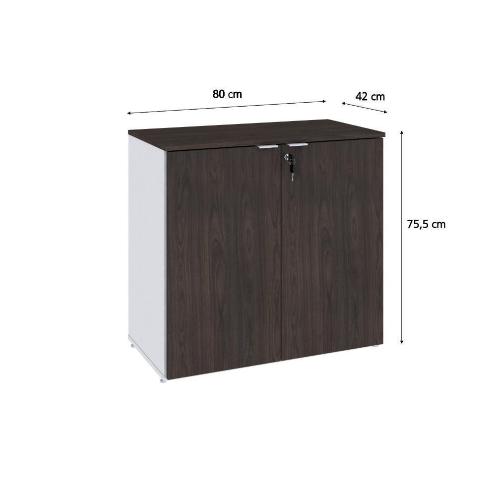 Armário Baixo Com 02 Portas 75x80x42cm Wlab80 Com terracota - 6