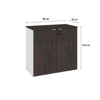 Armário Baixo Com 02 Portas 75x80x42cm Wlab80 Com terracota - 6