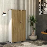 Armário Alto Fechado Com 02 Portas 161,5x80x42cm Wlaf80 Com vermont Oak - 2