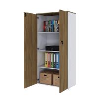 Armário Alto Fechado Com 02 Portas 161,5x80x42cm Wlaf80 Com vermont Oak - 5