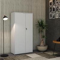 Armário Alto Fechado Com 02 Portas 161,5x80x42cm Wlaf80 Branco Chess - 2