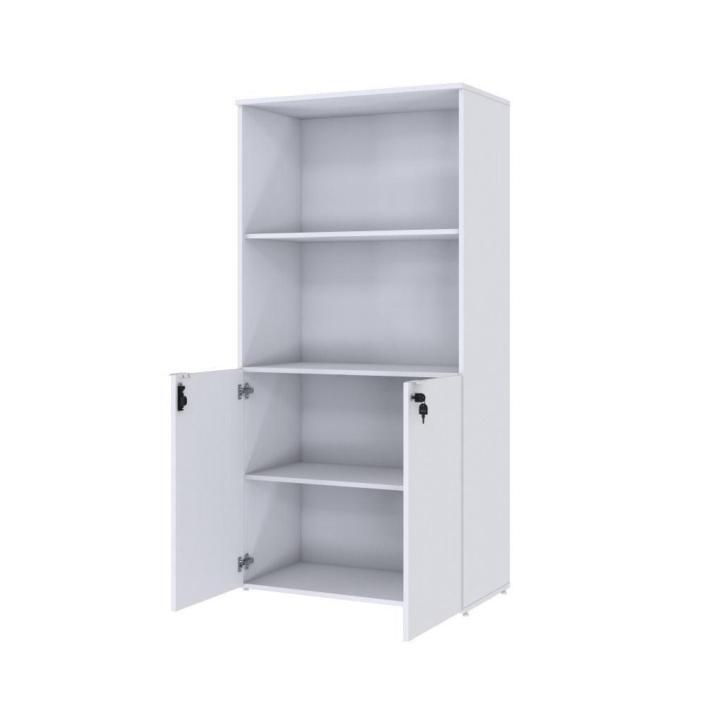 Armário Alto Estante Com 02 Portas 161,5x80x42cm Wlae80 Branco Chess - 5