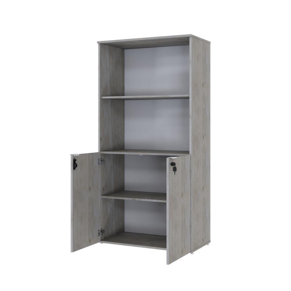 Armário Alto Estante Com 02 Portas 161,5x80x42cm Wlae80 Snow - Branco - 4