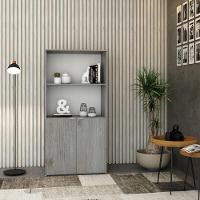 Armário Alto Estante Com 02 Portas 161,5x80x42cm Wlae80 Snow - Branco - 3