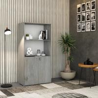 Armário Alto Estante Com 02 Portas 161,5x80x42cm Wlae80 Snow - Branco - 6