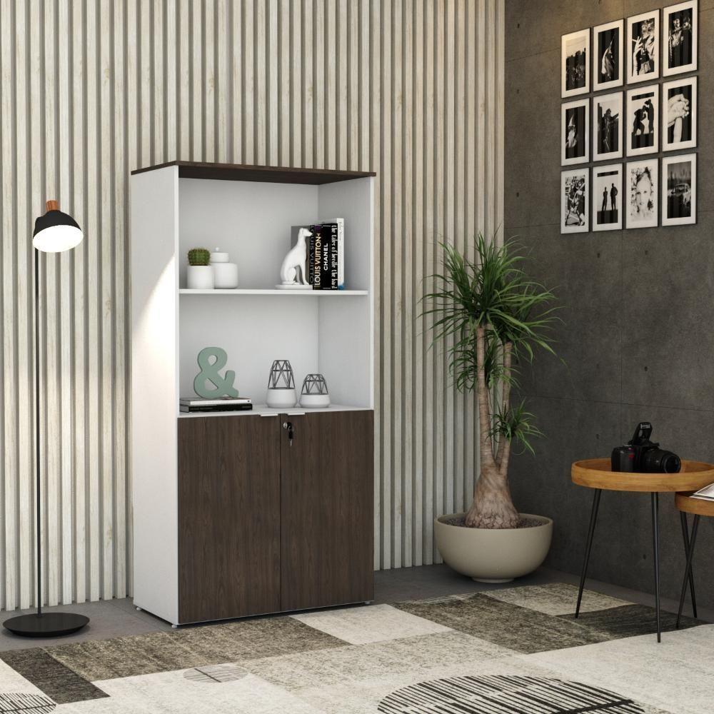 Armário Alto Estante Com 02 Portas 161,5x80x42cm Wlae80 Com terracota - 4