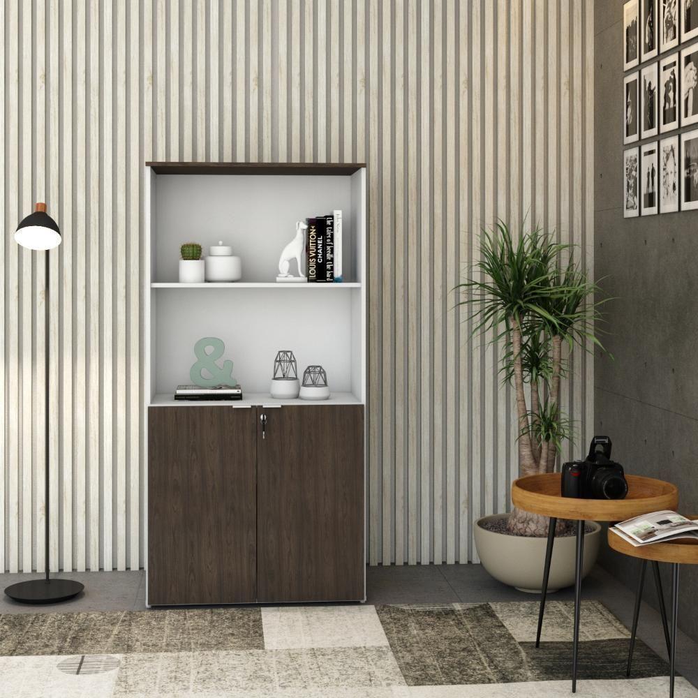 Armário Alto Estante Com 02 Portas 161,5x80x42cm Wlae80 Com terracota - 6